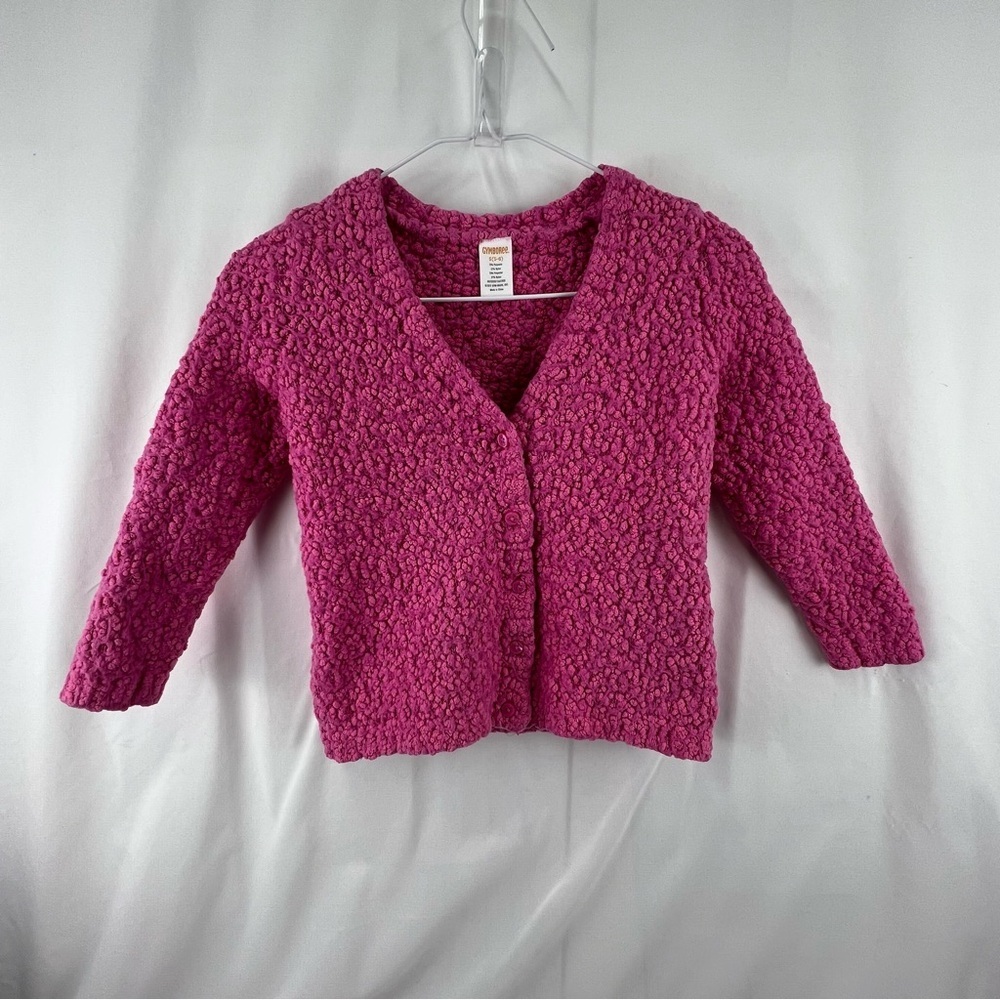 Gymboree - Girl's Button Down Cardigan Sweater - Pink - Small 5/6 - Thick